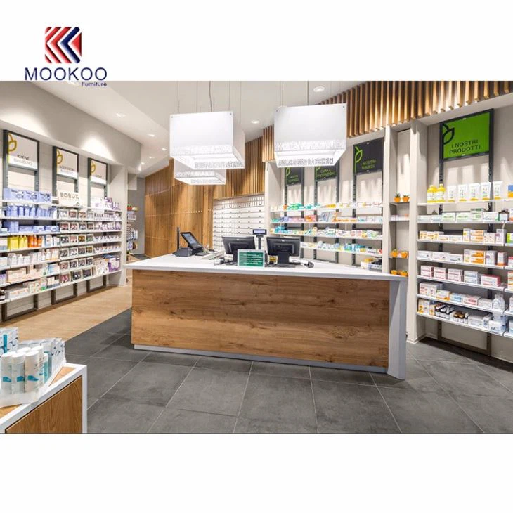 Drugstore Display Shelves Design